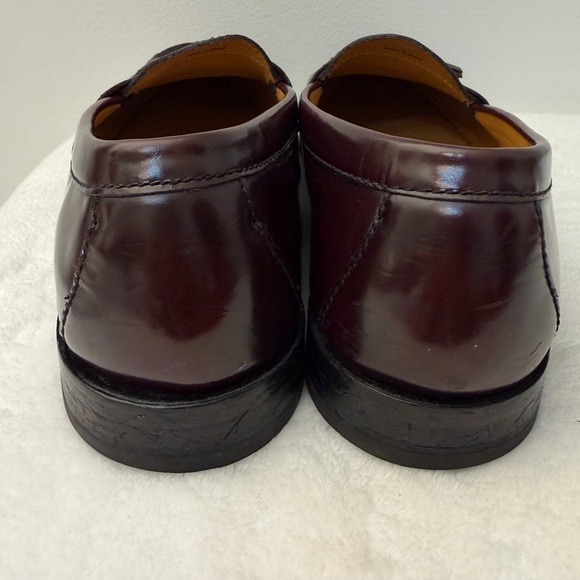 Cole Haan Size 10 Brown Leather Tassel Loafers Dress Shoes Classic Preppy Style main image 4